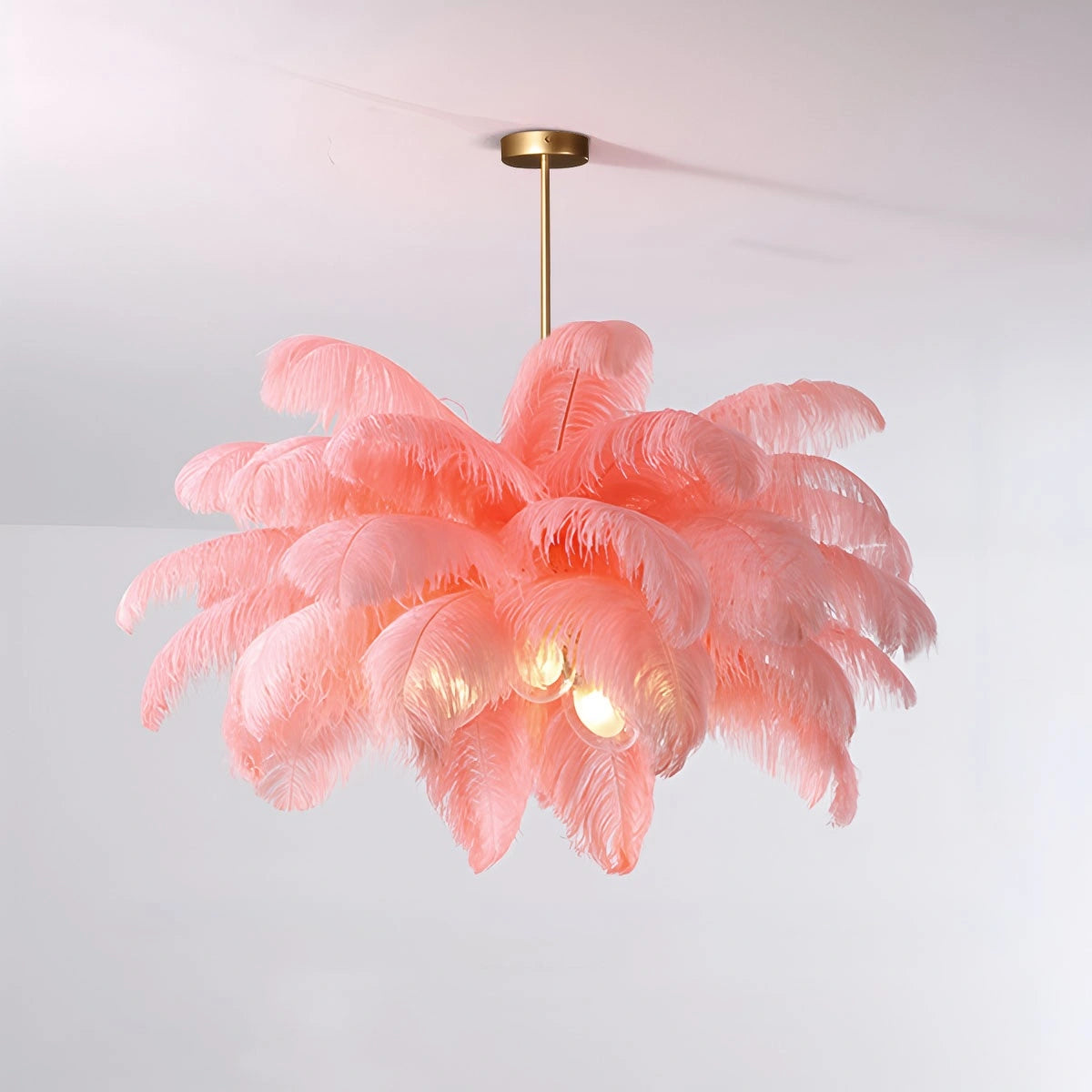 Antizer Ostrich Feather Chandelier Multiple Colors Available