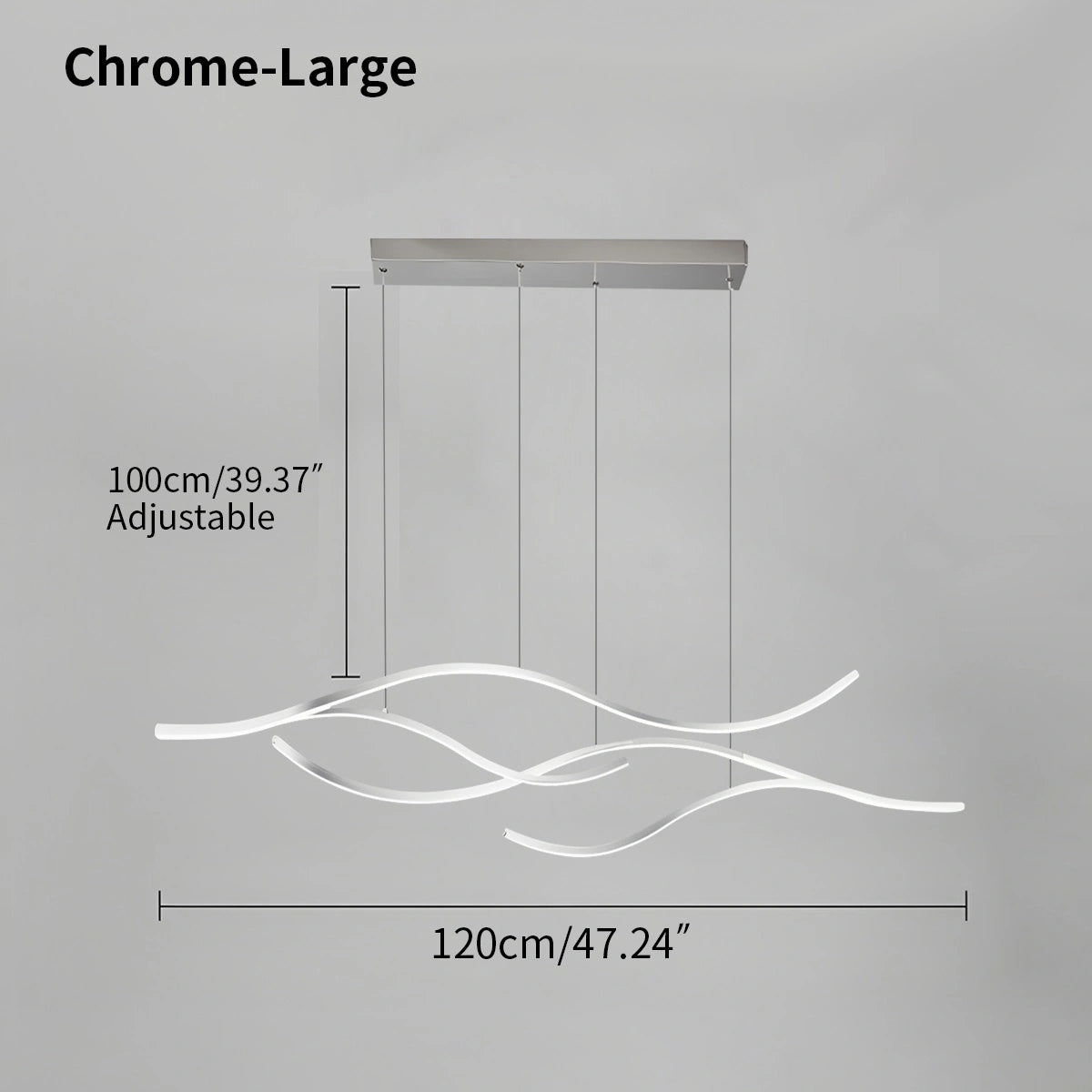 Antizer Modern Waves Hanging Pendant Light