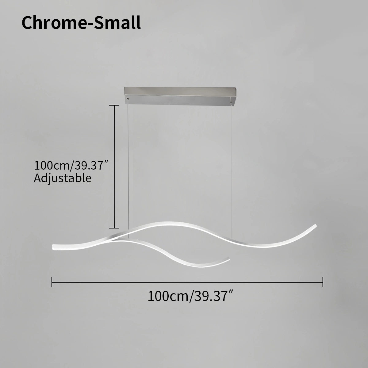 Antizer Modern Waves Hanging Pendant Light