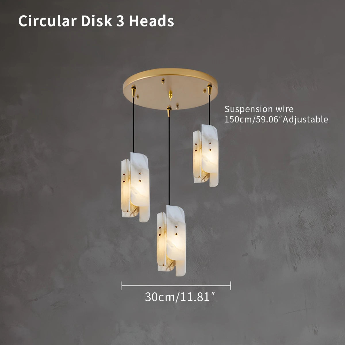Antizer Minimalist Art Splicing Marble Pendant Light