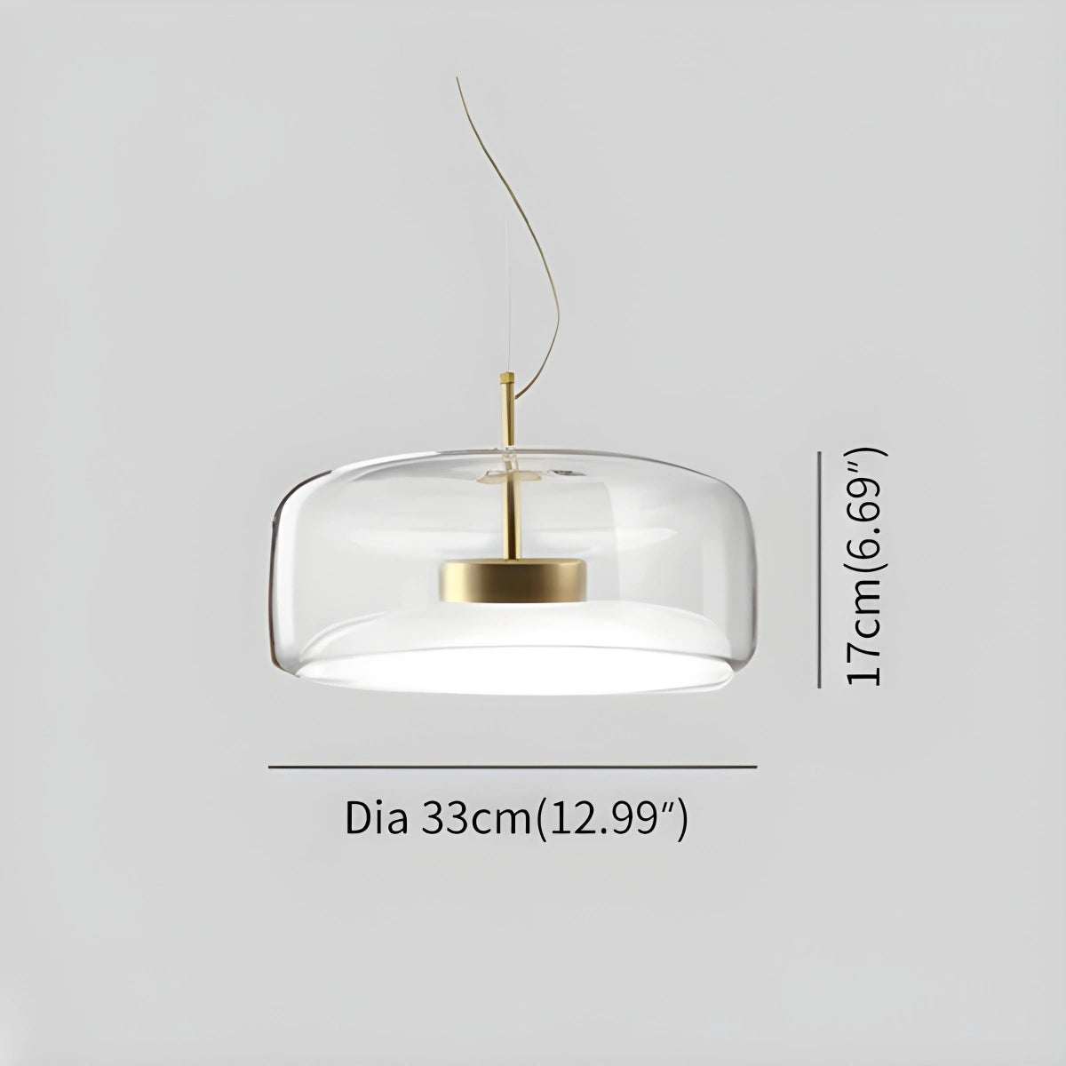 Antizer Morden Glass Pendant Light for Dining Room