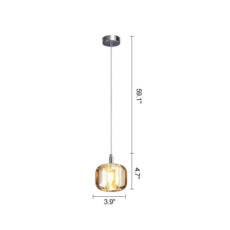 Antizer Colored Glass Multi Pendant Chandelier