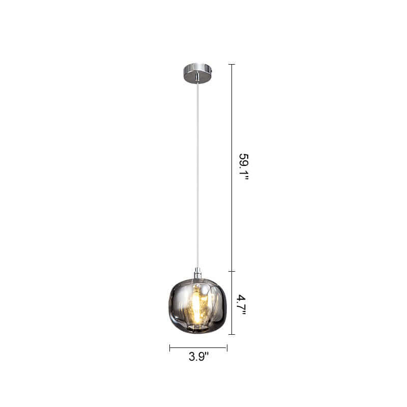 Antizer Colored Glass Multi Pendant Chandelier