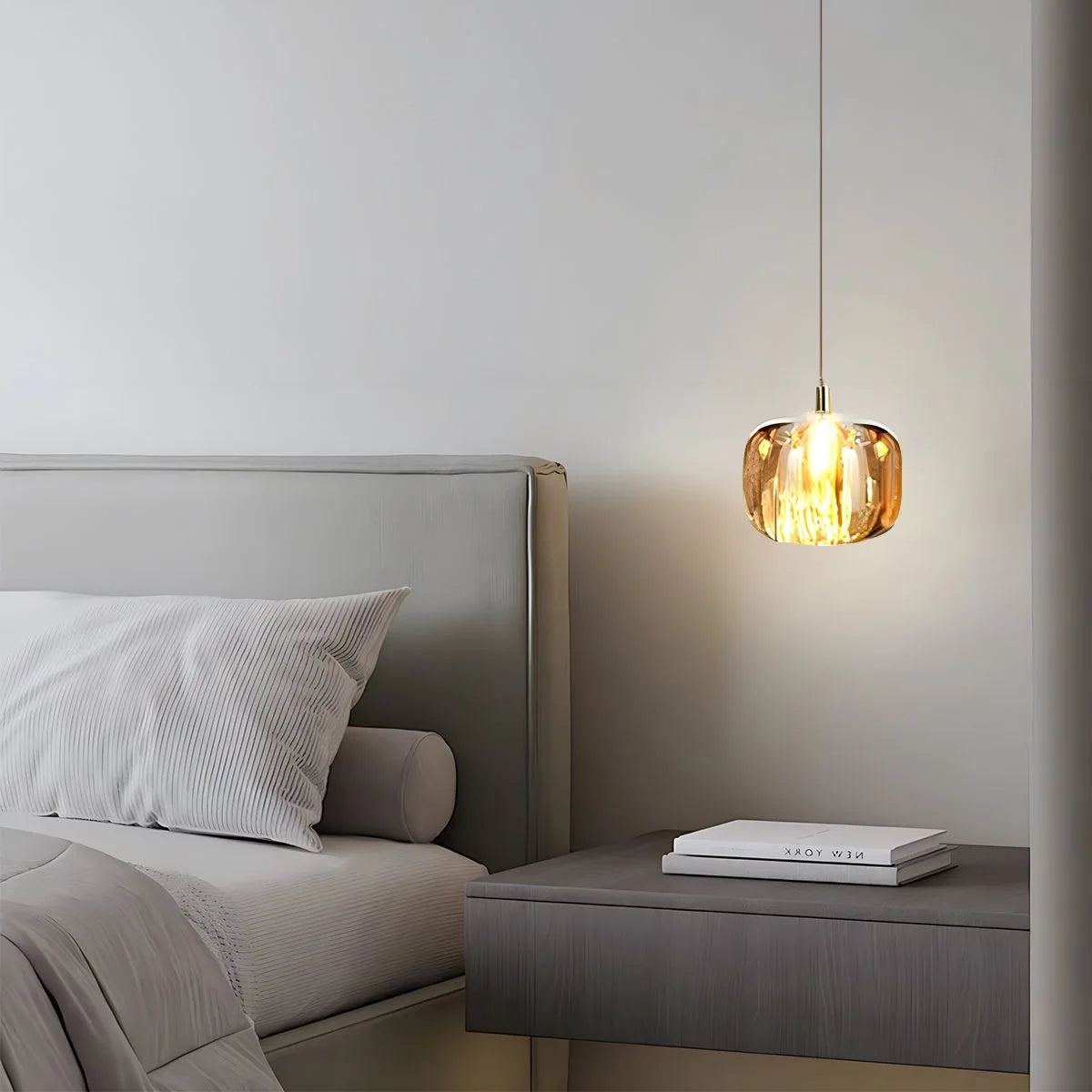 Antizer Colored Glass Multi Pendant Chandelier