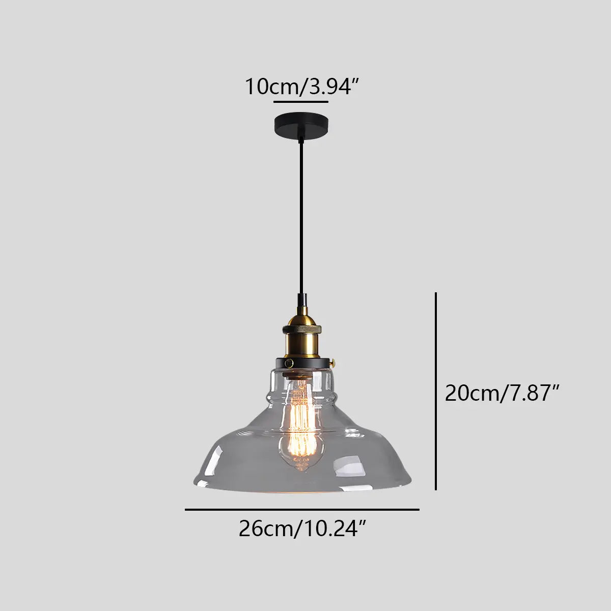 Antizer Mabel Glass Pendant Light for Kitchen Island