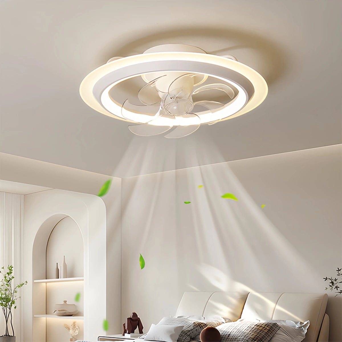 Antizer Creative 360° Rotating Ceiling Fan with Light