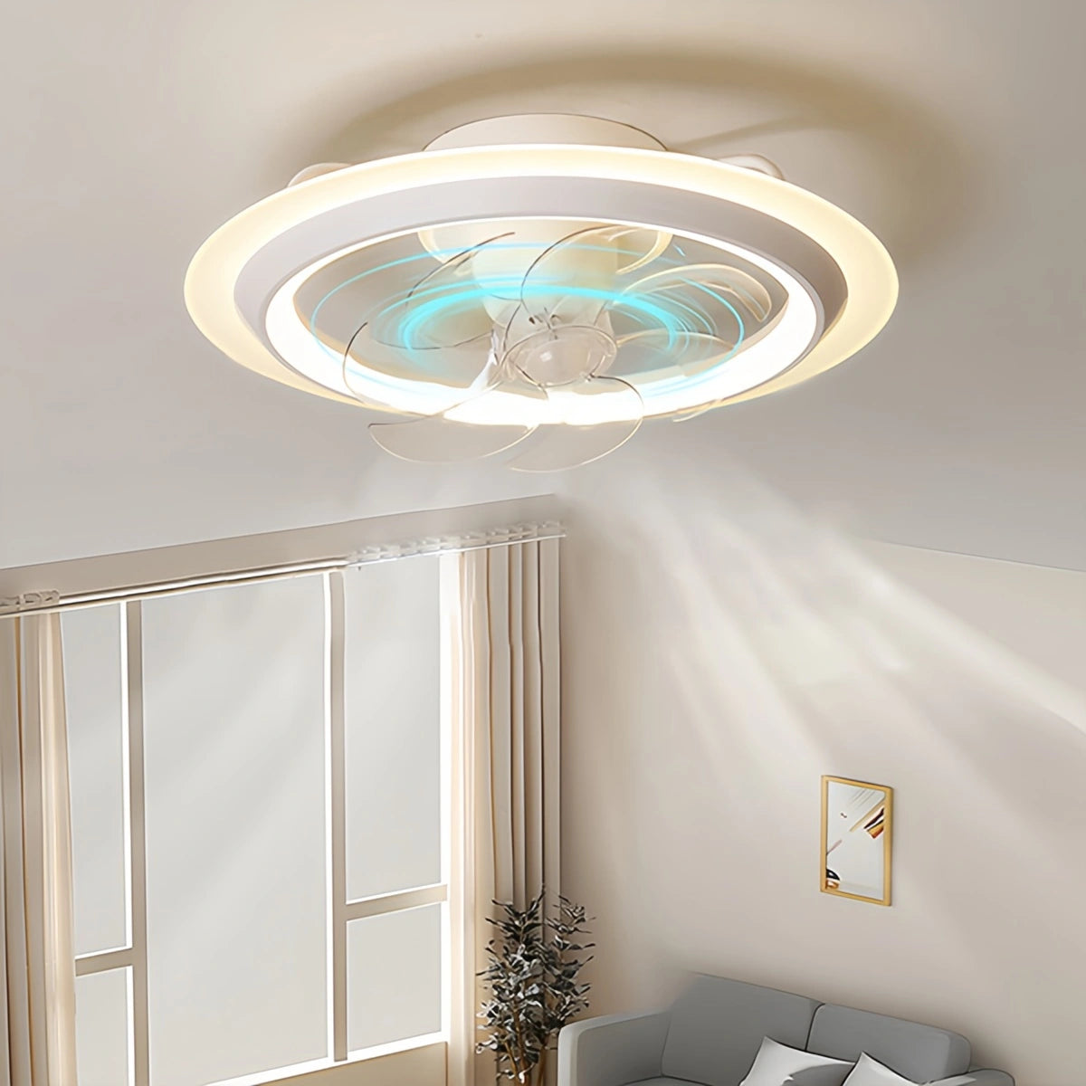 Antizer Creative 360° Rotating Ceiling Fan with Light