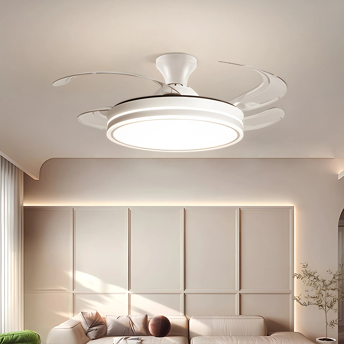 Antizer Modern Ceiling Fan with LED Light & Remote Control