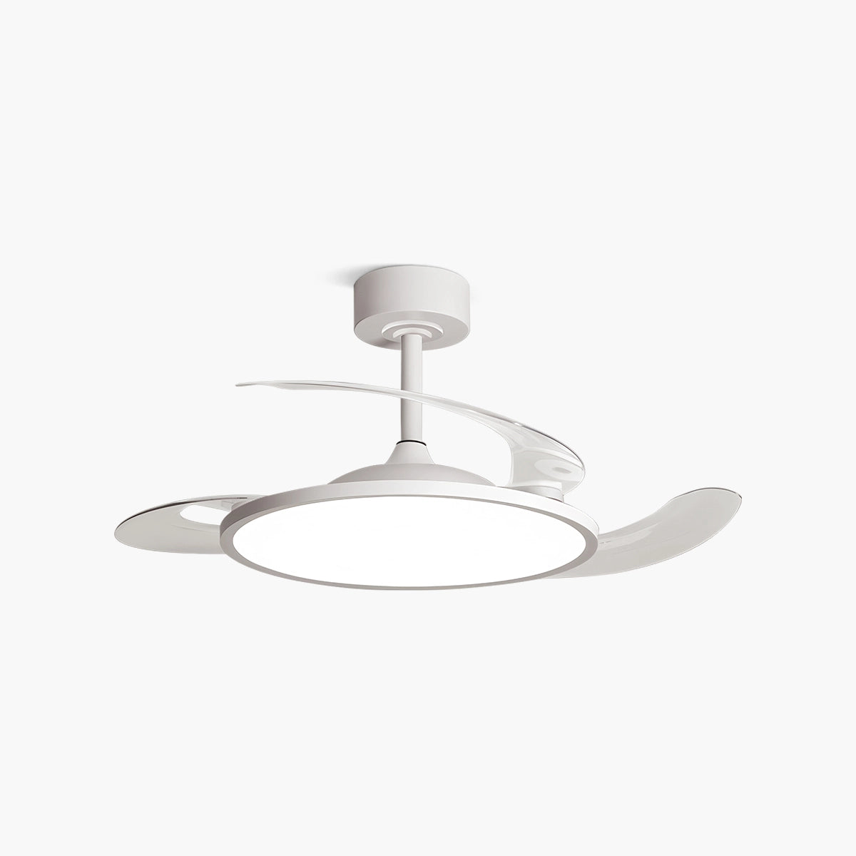 Antizer Silent Remote Control White Ceiling Fan Light