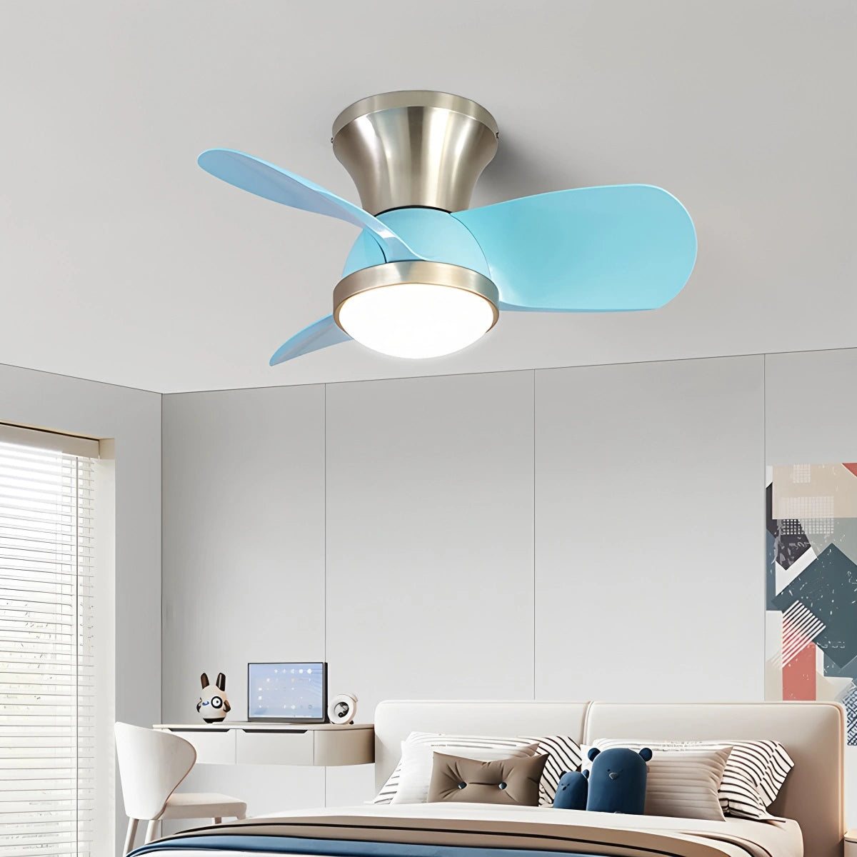 Antizer Simple Ceiling Fan Light for Children's Room
