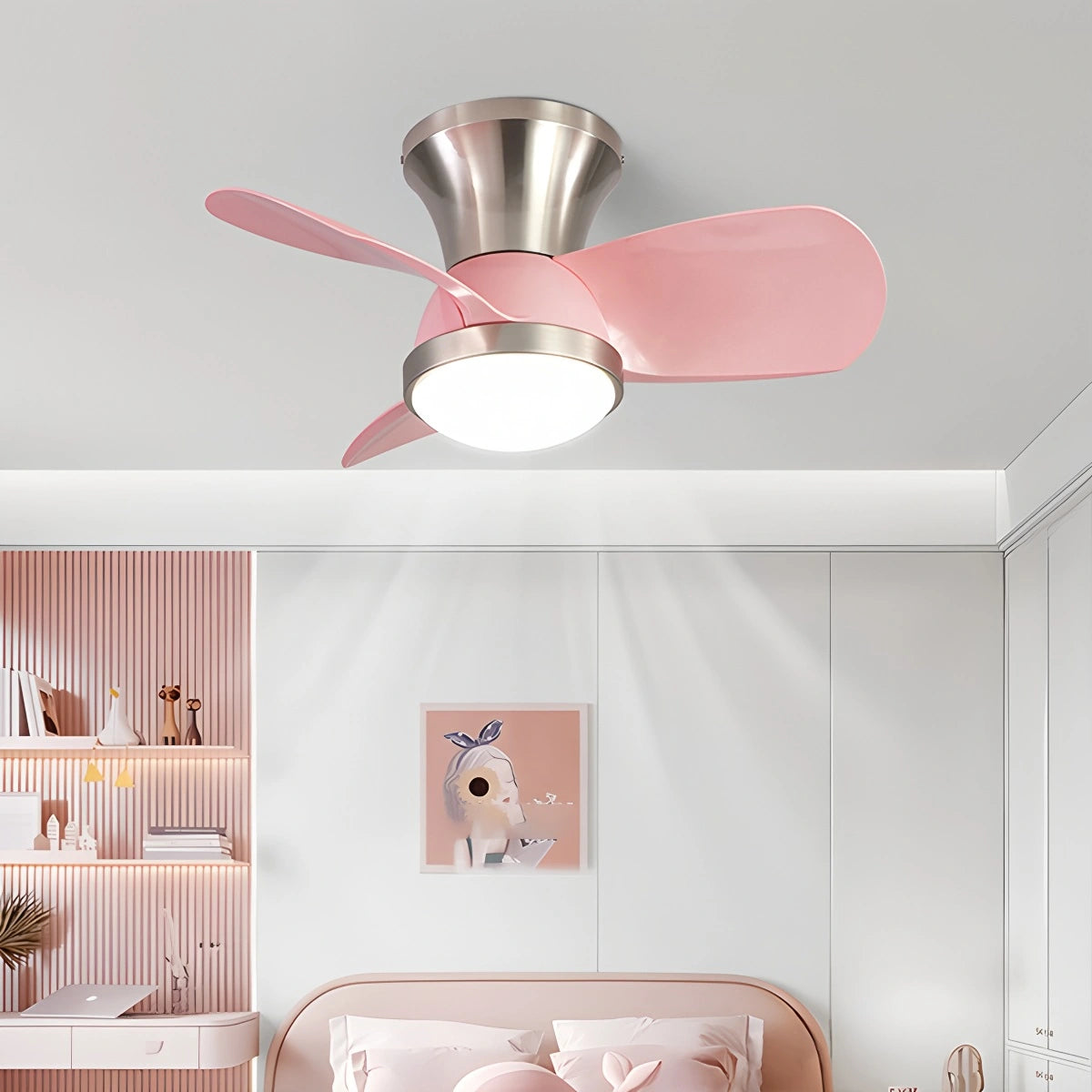 Antizer Simple Ceiling Fan Light for Children's Room