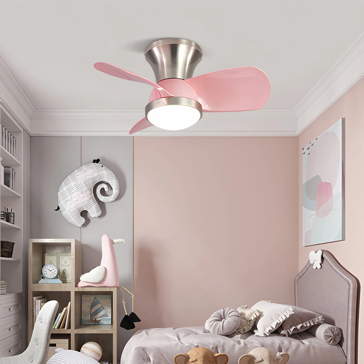 Antizer Simple Ceiling Fan Light for Children's Room