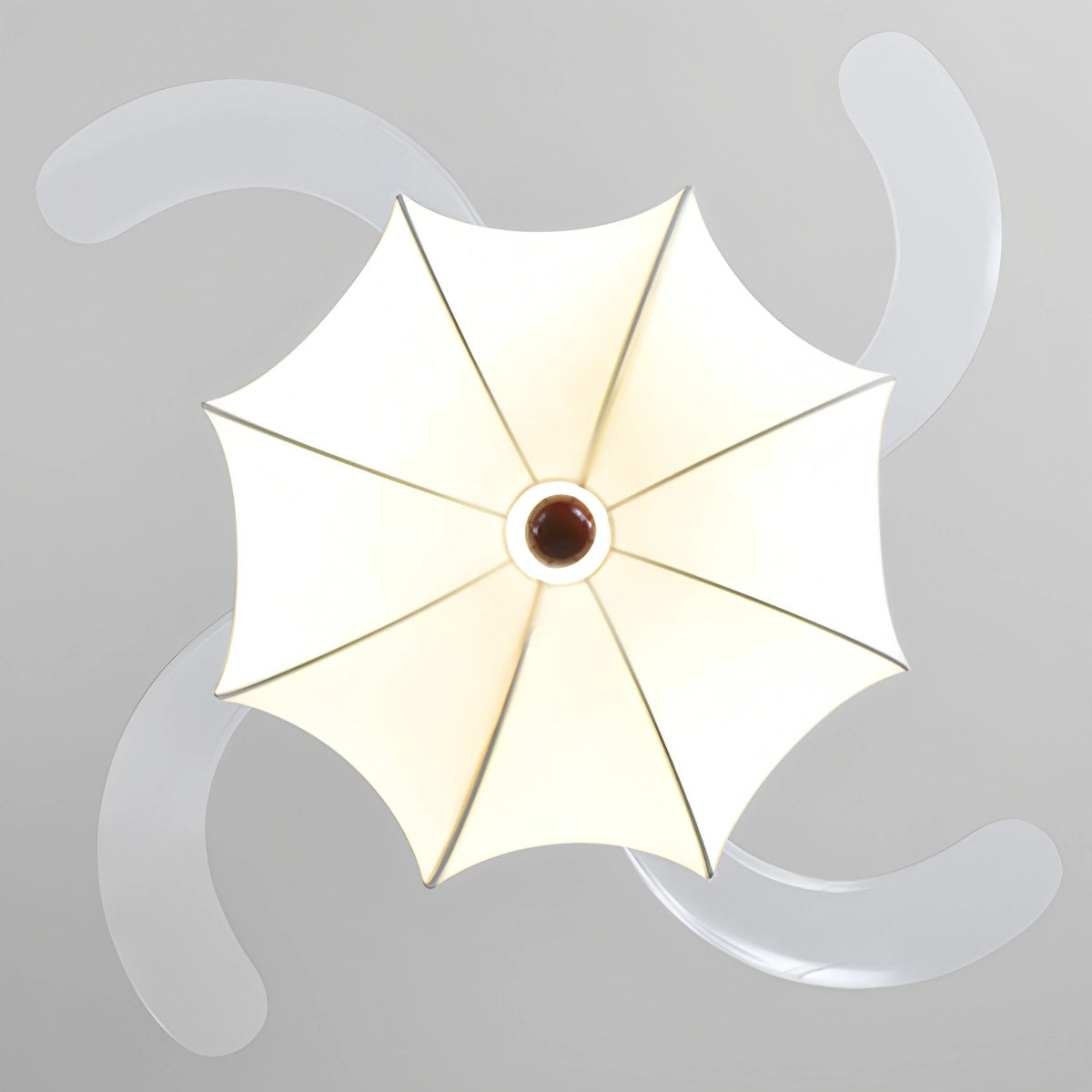 Antizer Retro Fabric Ceiling Fan Light for Dining Room