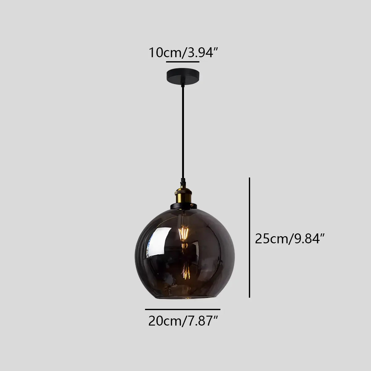 Antizer Mabel Glass Pendant Light for Kitchen Island