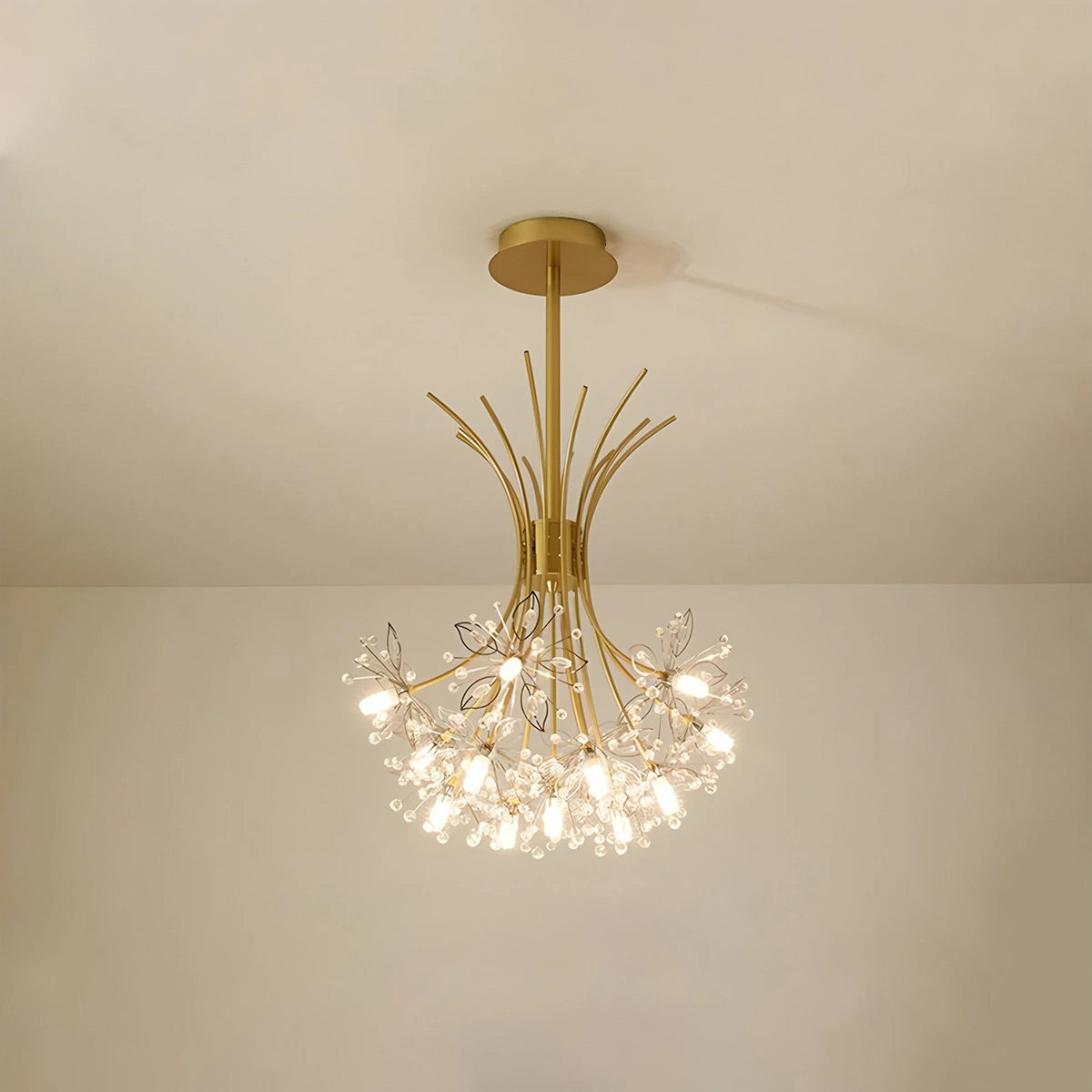 Antizer Gypsophila Bouquet Crystal Flower Chandelier