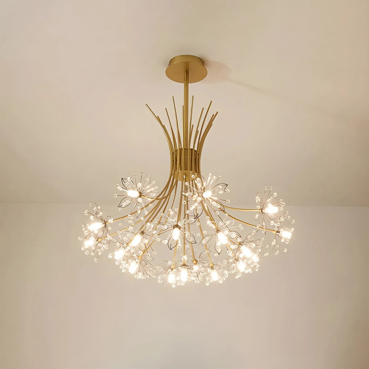 Antizer Gypsophila Bouquet Crystal Flower Chandelier
