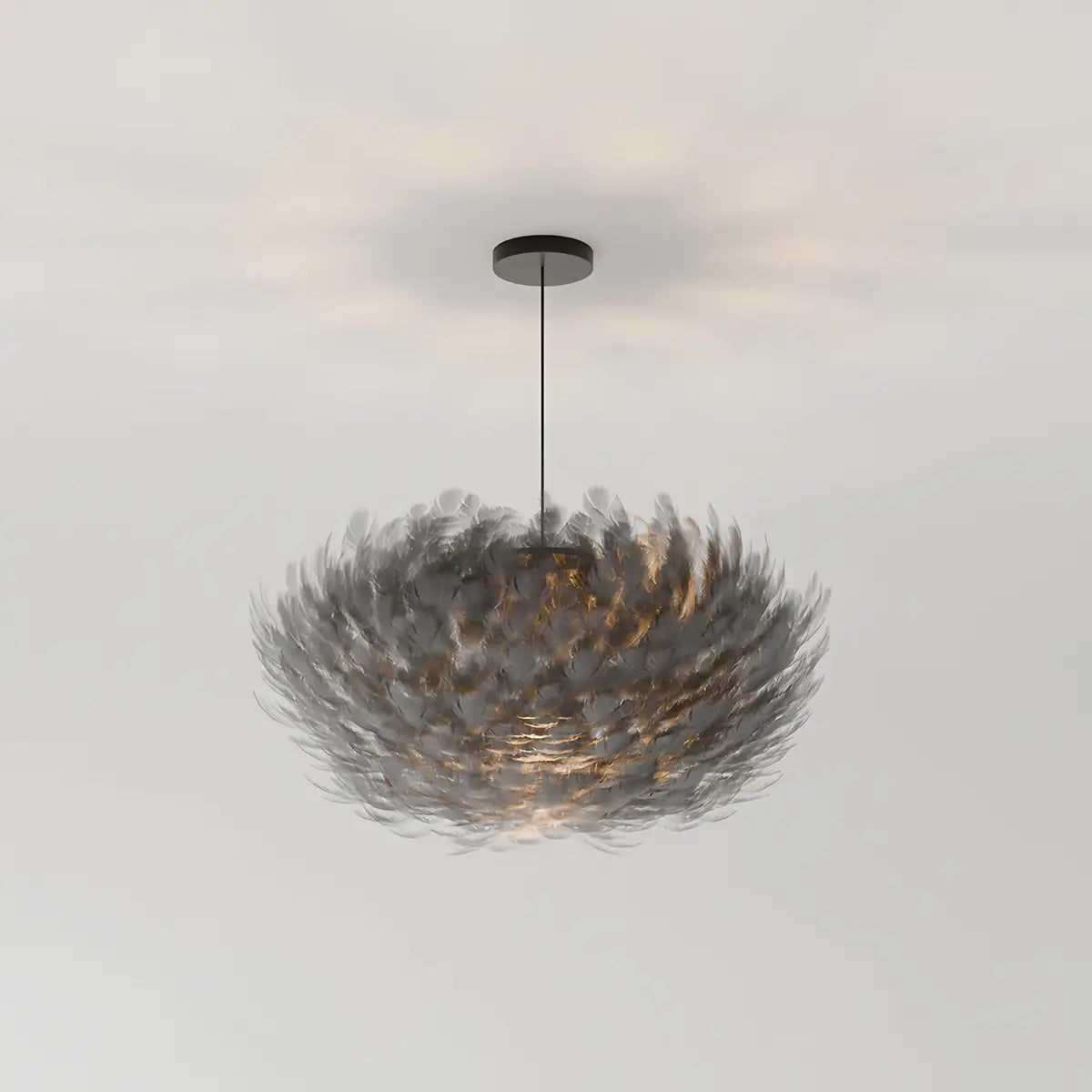 Antizer Goose Feather Pendant Light for Bedroom