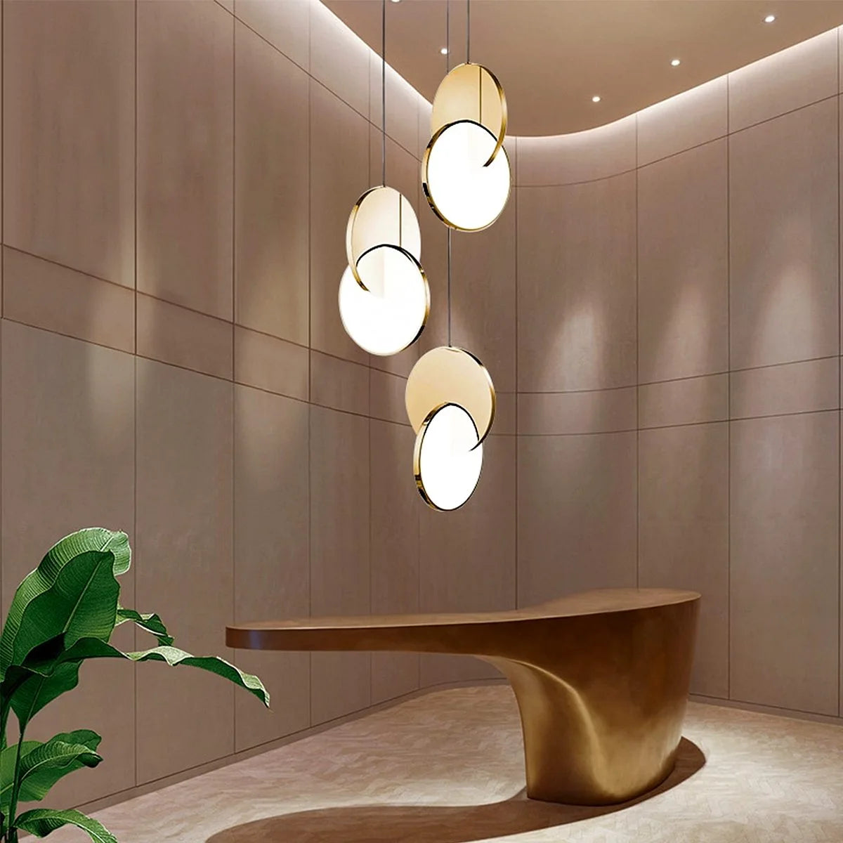 Antizer Minimalist LED Pendant Light for Living Room Kitchen