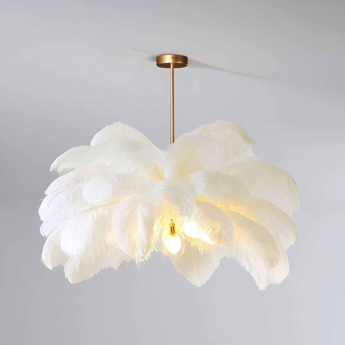 Antizer Ostrich Feather Chandelier Multiple Colors Available