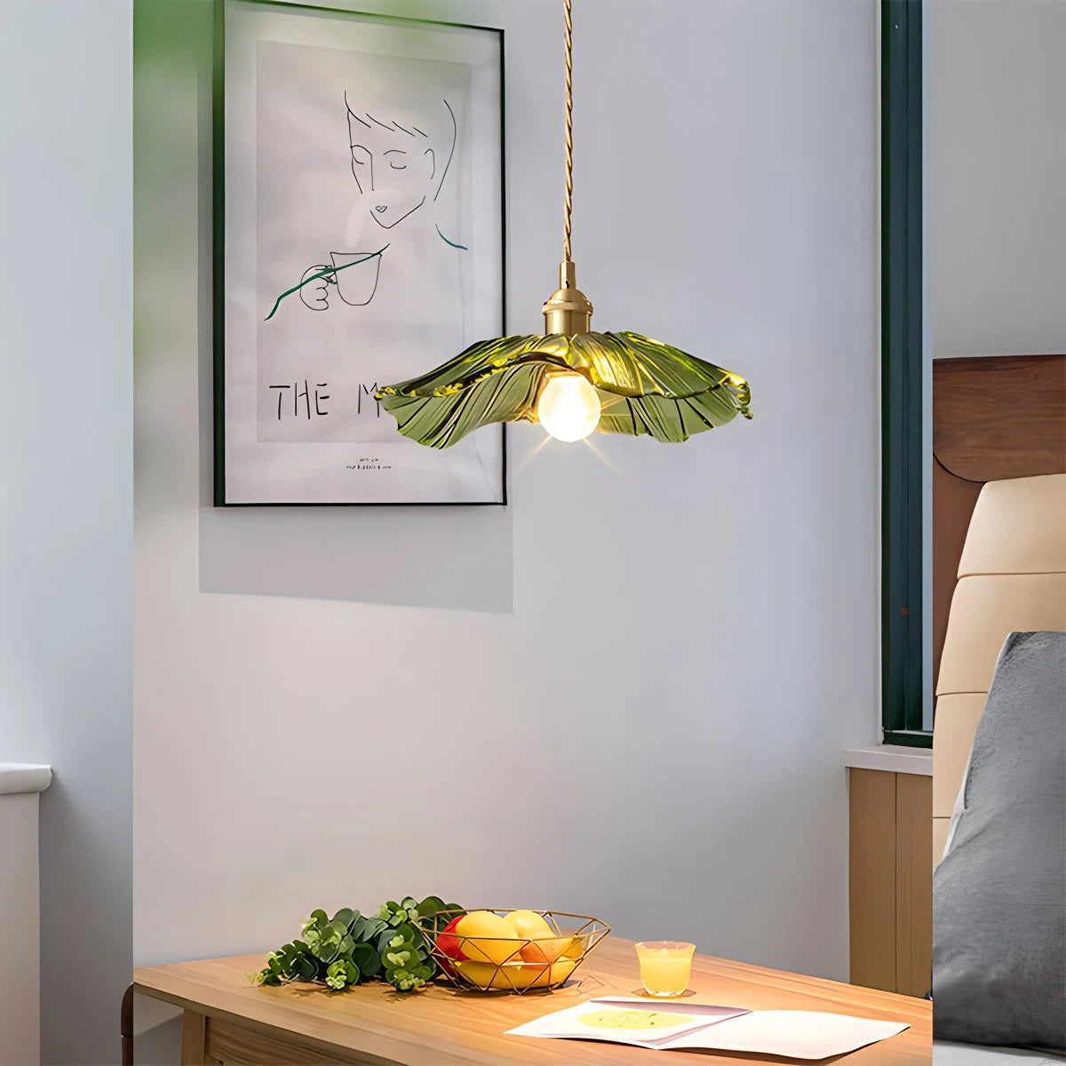Antizer Nordic Japanese Glass Chandelier for Living Room