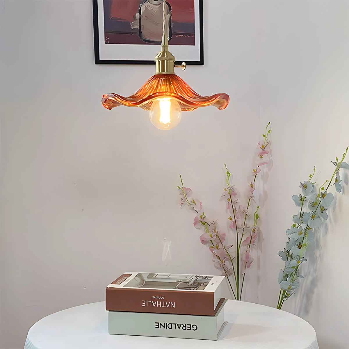 Antizer Nordic Japanese Glass Chandelier for Living Room