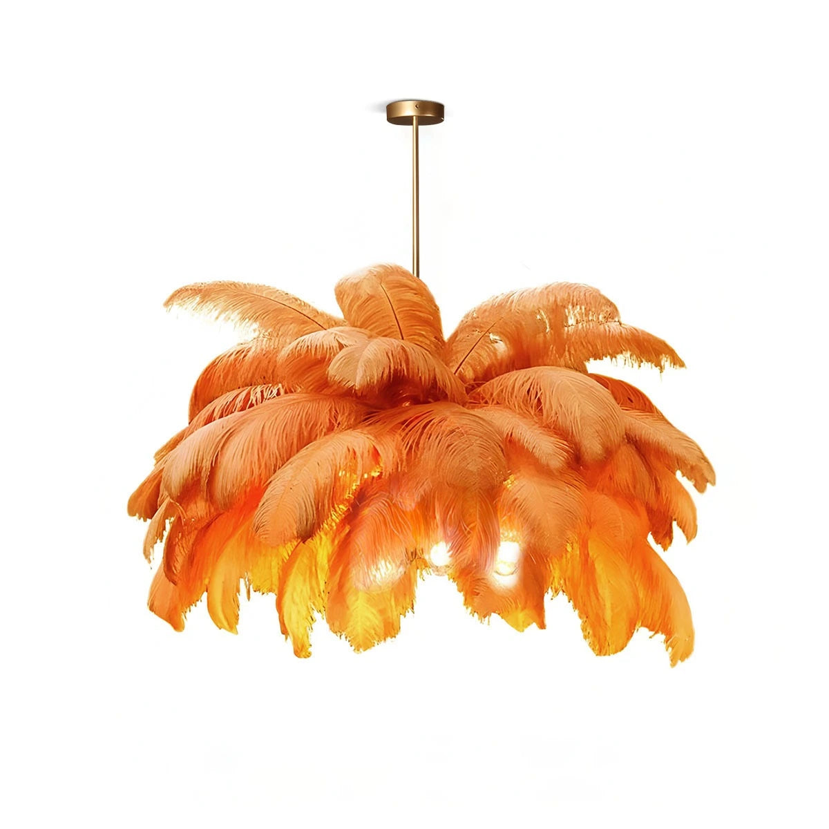 Antizer Ostrich Feather Chandelier Multiple Colors Available