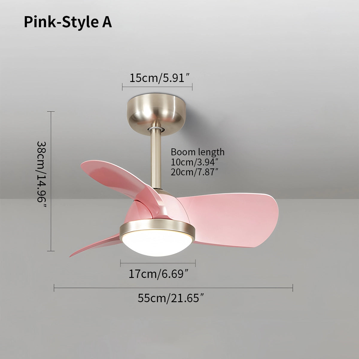 Antizer Simple Ceiling Fan Light for Children's Room