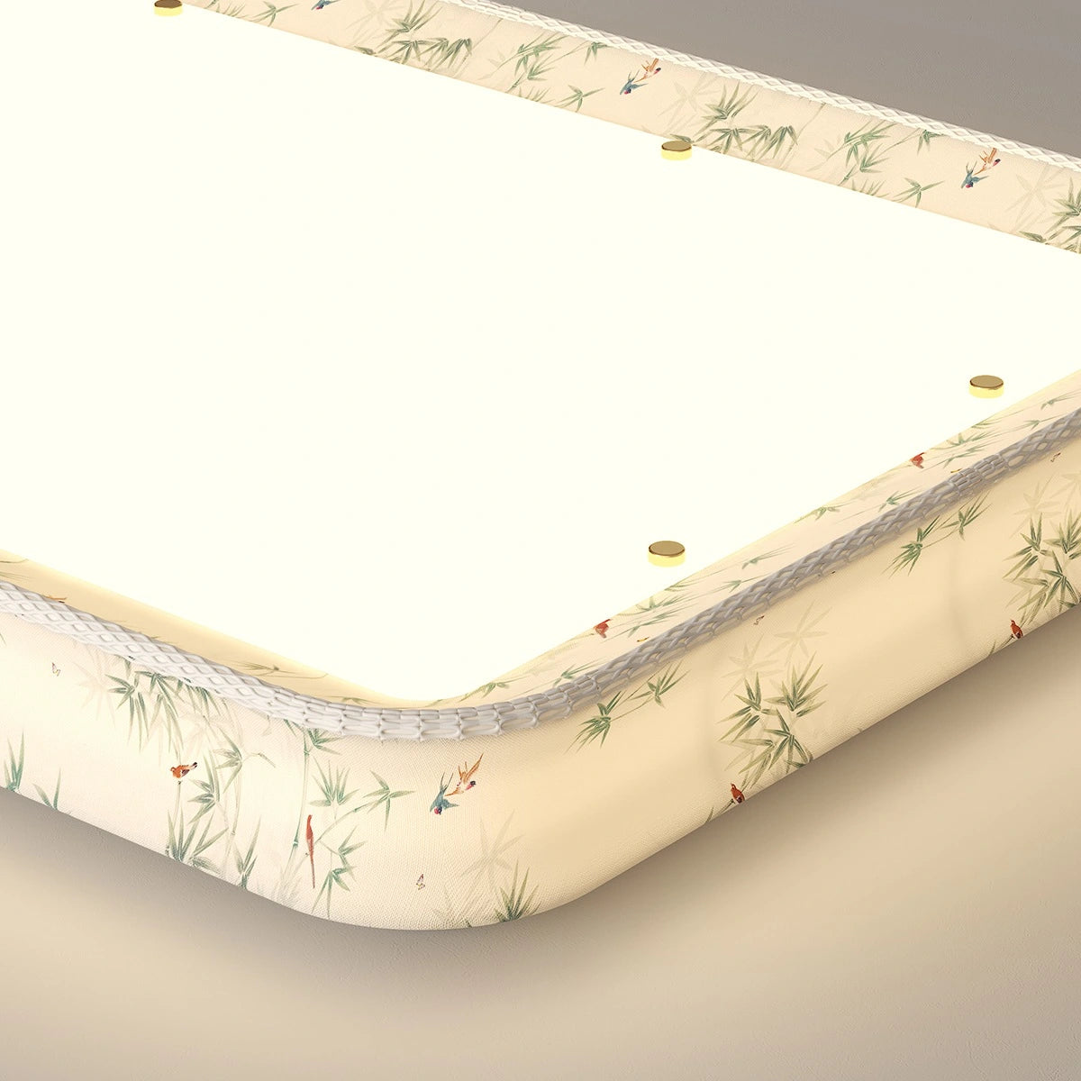Antizer Retro Fabric Printed Ceiling Lamp for Bedroom