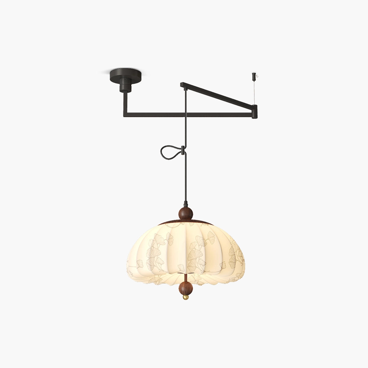 Antizer Displaceable Fabric Pendant Lamp for Dining Room