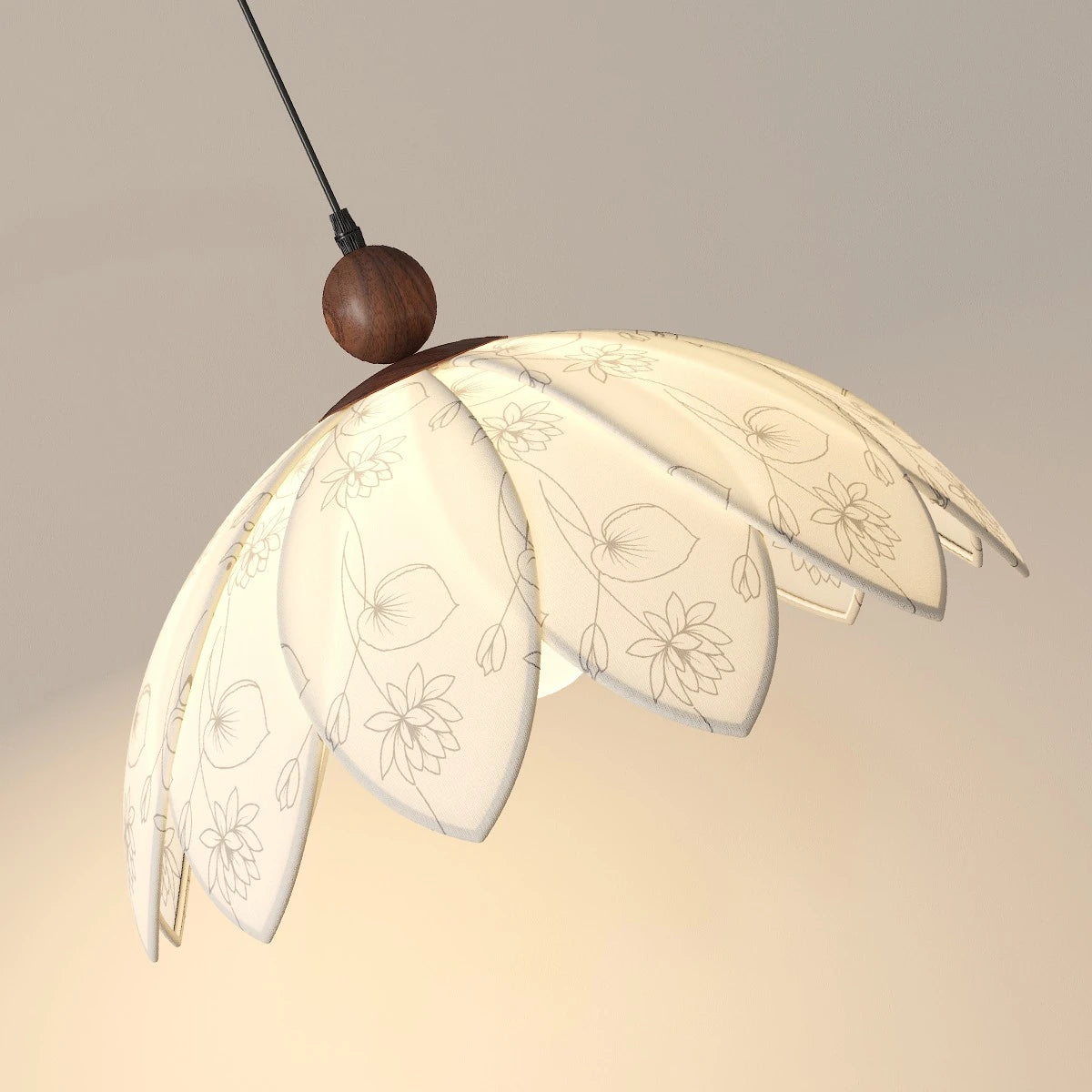Antizer Retro Flower Bud Fishing Floor Lamp with Shelf