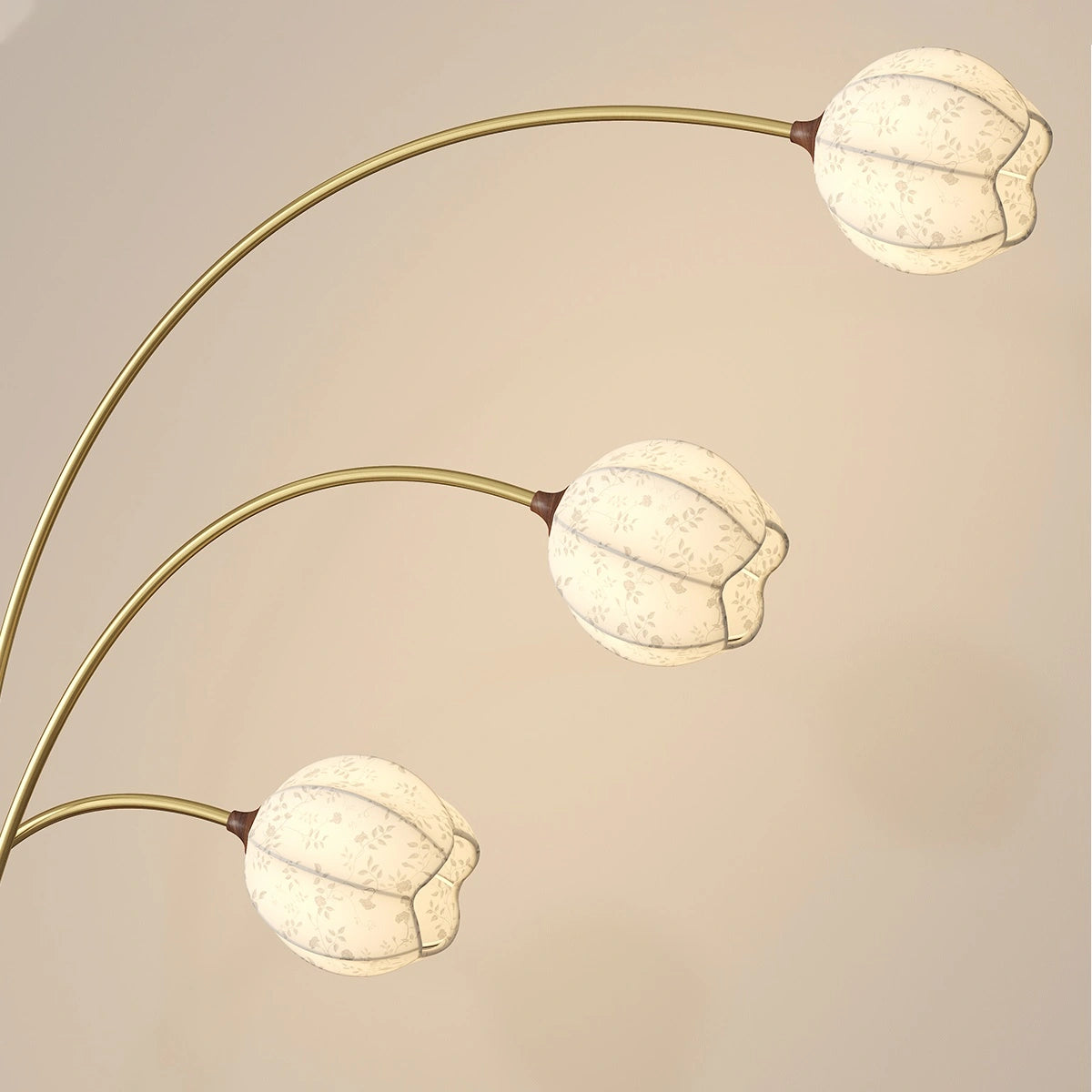 Antizer Three-Head Flower Bud Lampshade Floor Lamp
