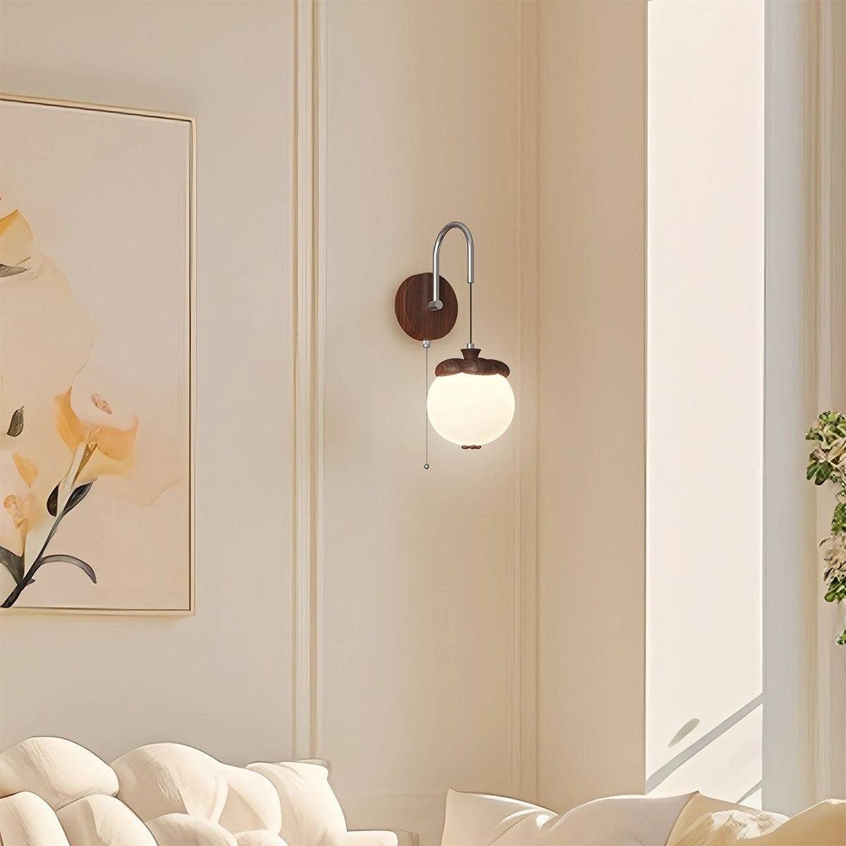 Antizer Movable Persimmon-Shaped Bedside Wall Lamp