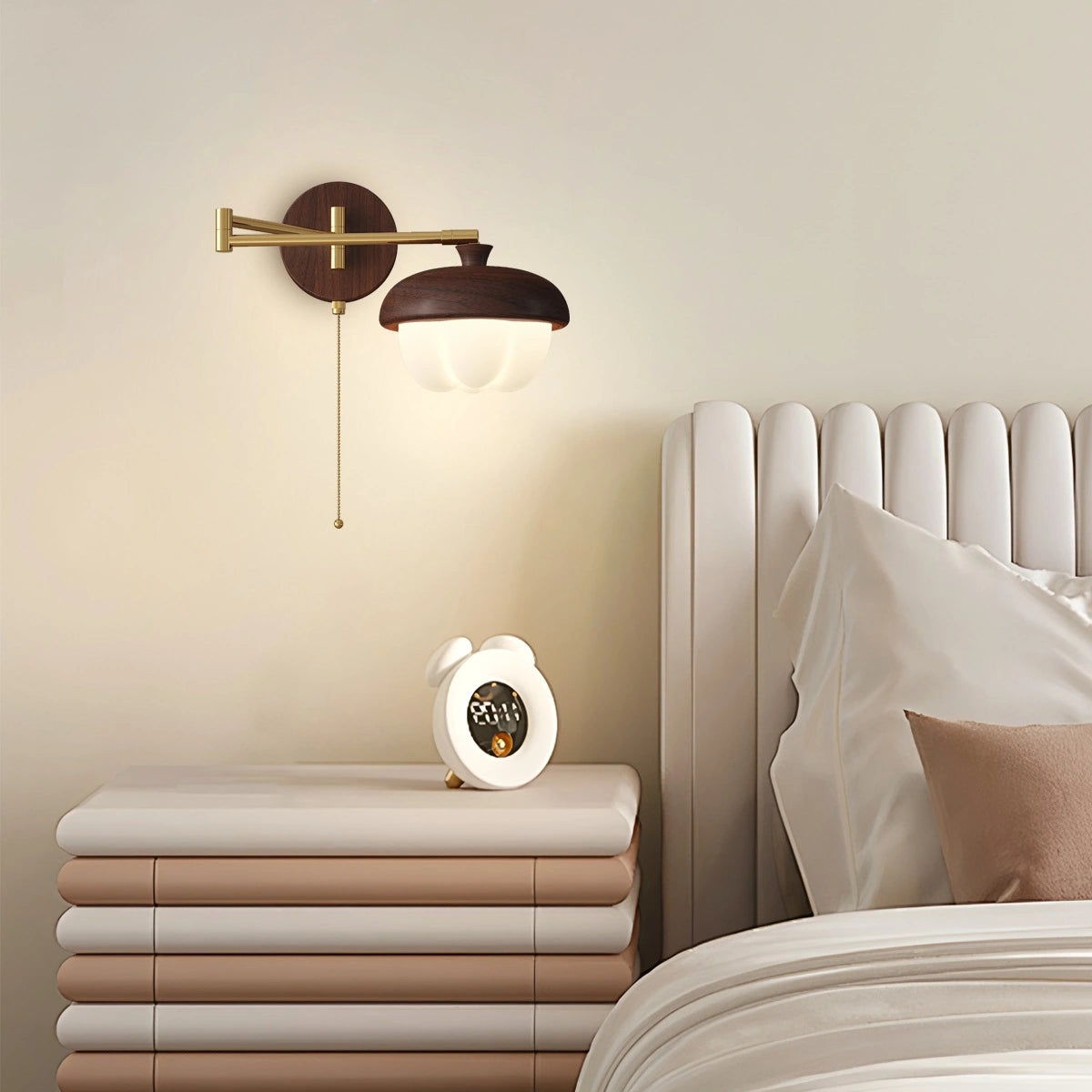Antizer Movable Bud-Shaped Bedside Wall Lamp