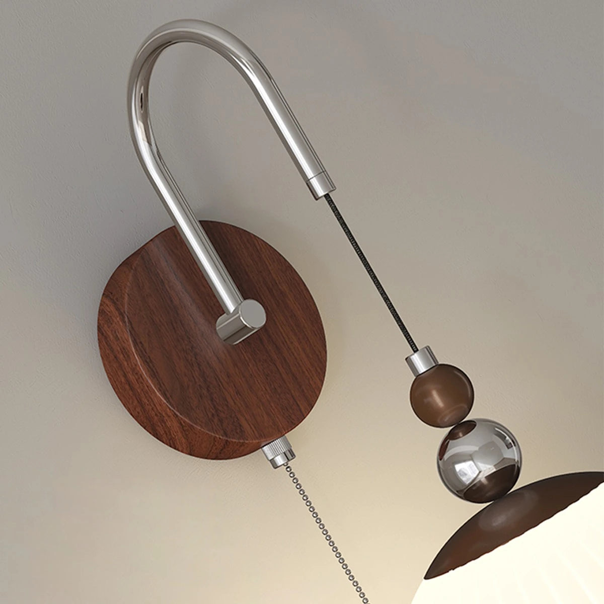 Antizer Cream Mushroom-Shaped Bedside Wall Lamp