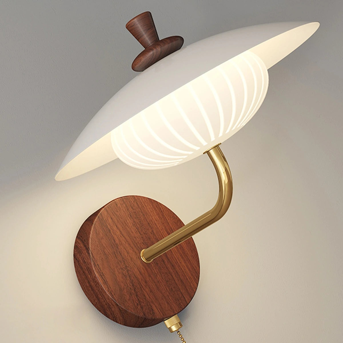 Antizer Cream Adjustable UFO Wall Lamp for Bedside