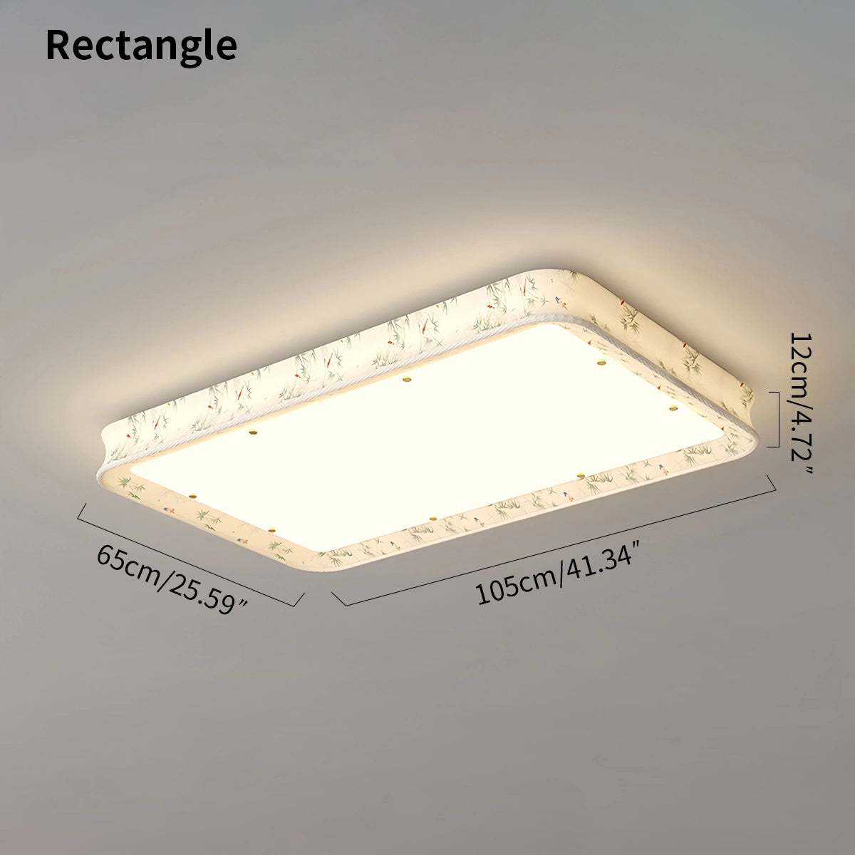 Antizer Retro Fabric Printed Ceiling Lamp for Bedroom