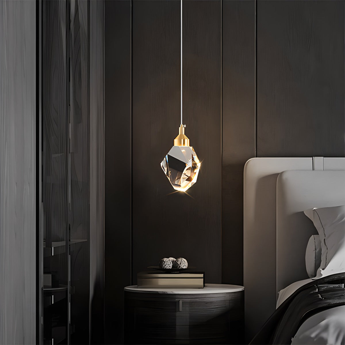 Antizer Rock Crystal Rain Chandelier for Living Room