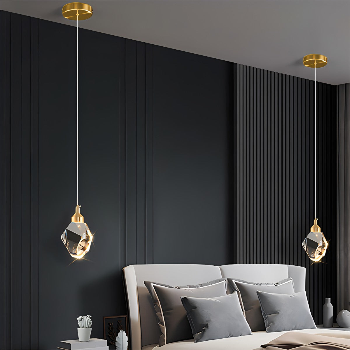Antizer Rock Crystal Rain Chandelier for Living Room