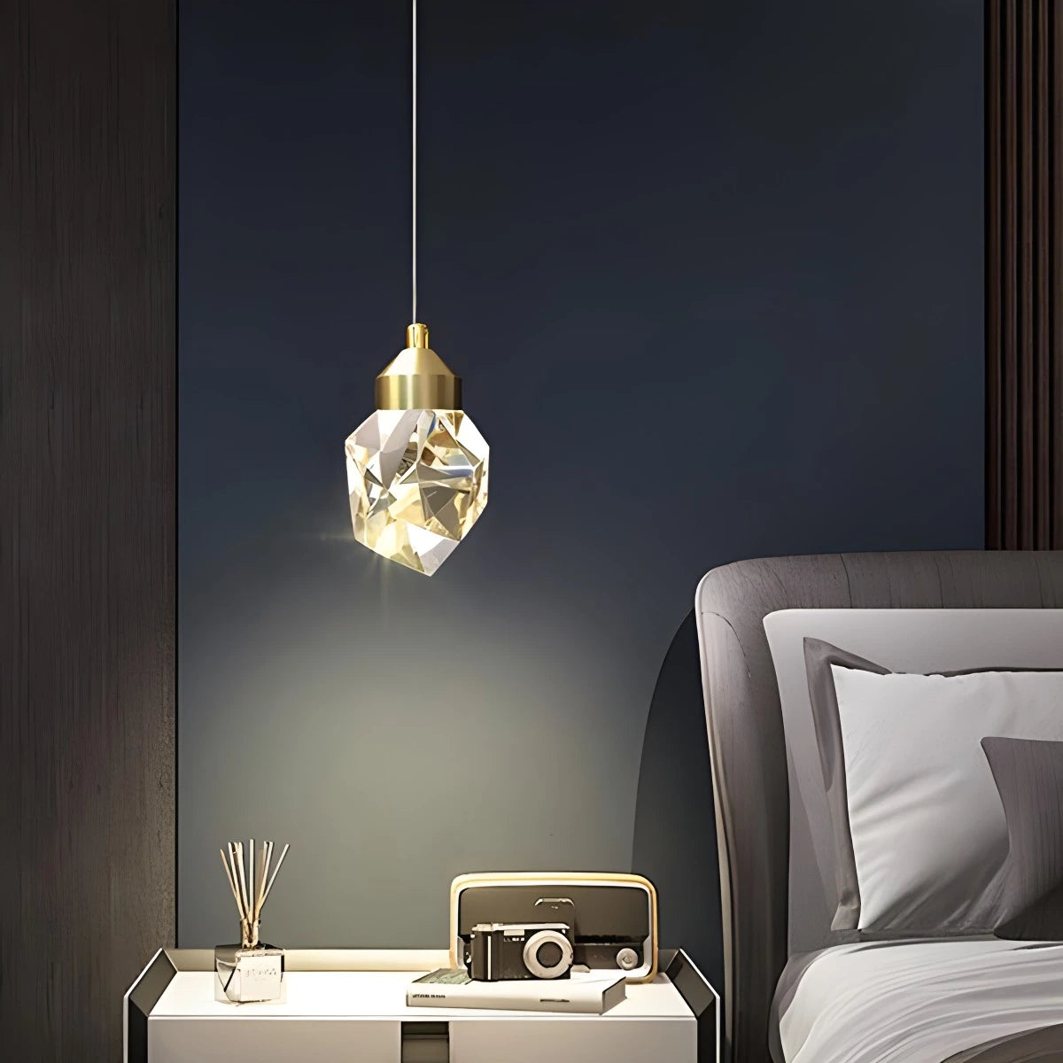 Antizer Rock Crystal Rain Chandelier for Living Room
