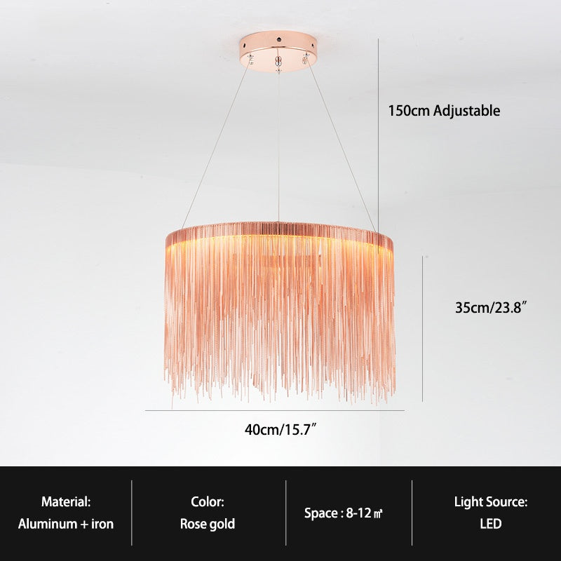 Antizer Modern Art Decor Tassel Chandelier