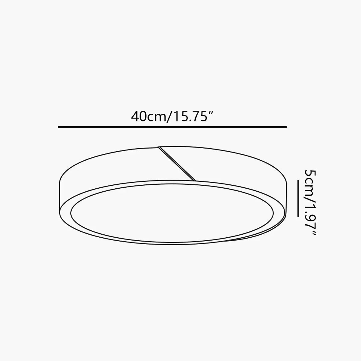 Antizer Minimalist Wood Ceiling Light for Bedroom
