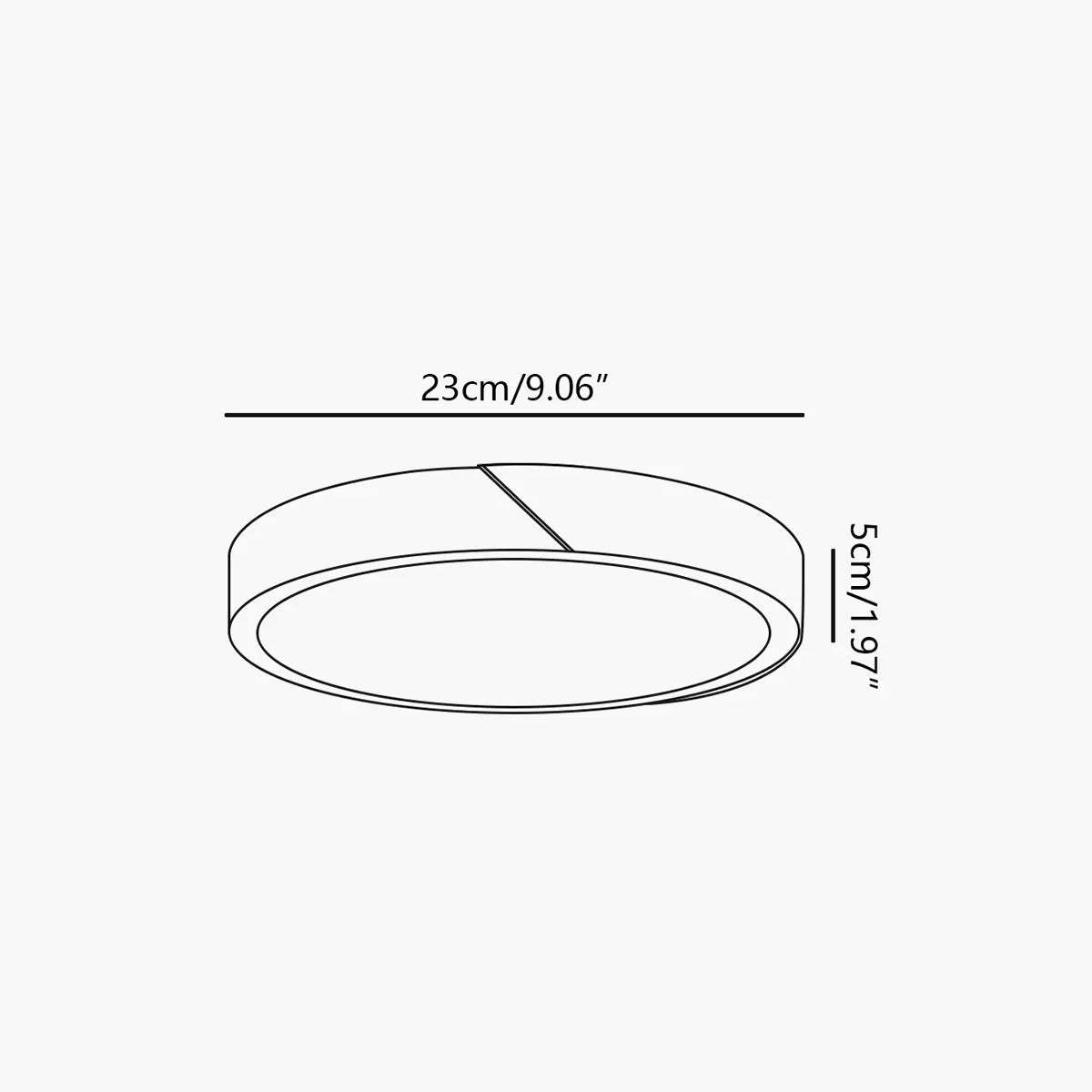 Antizer Minimalist Wood Ceiling Light for Bedroom