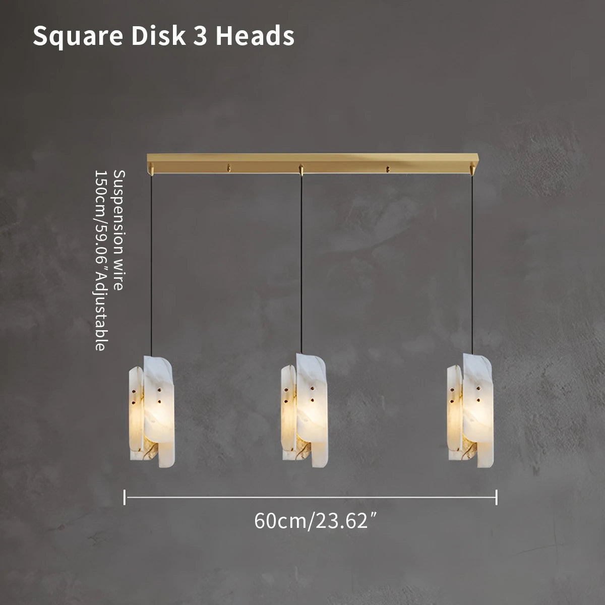 Antizer Minimalist Art Splicing Marble Pendant Light