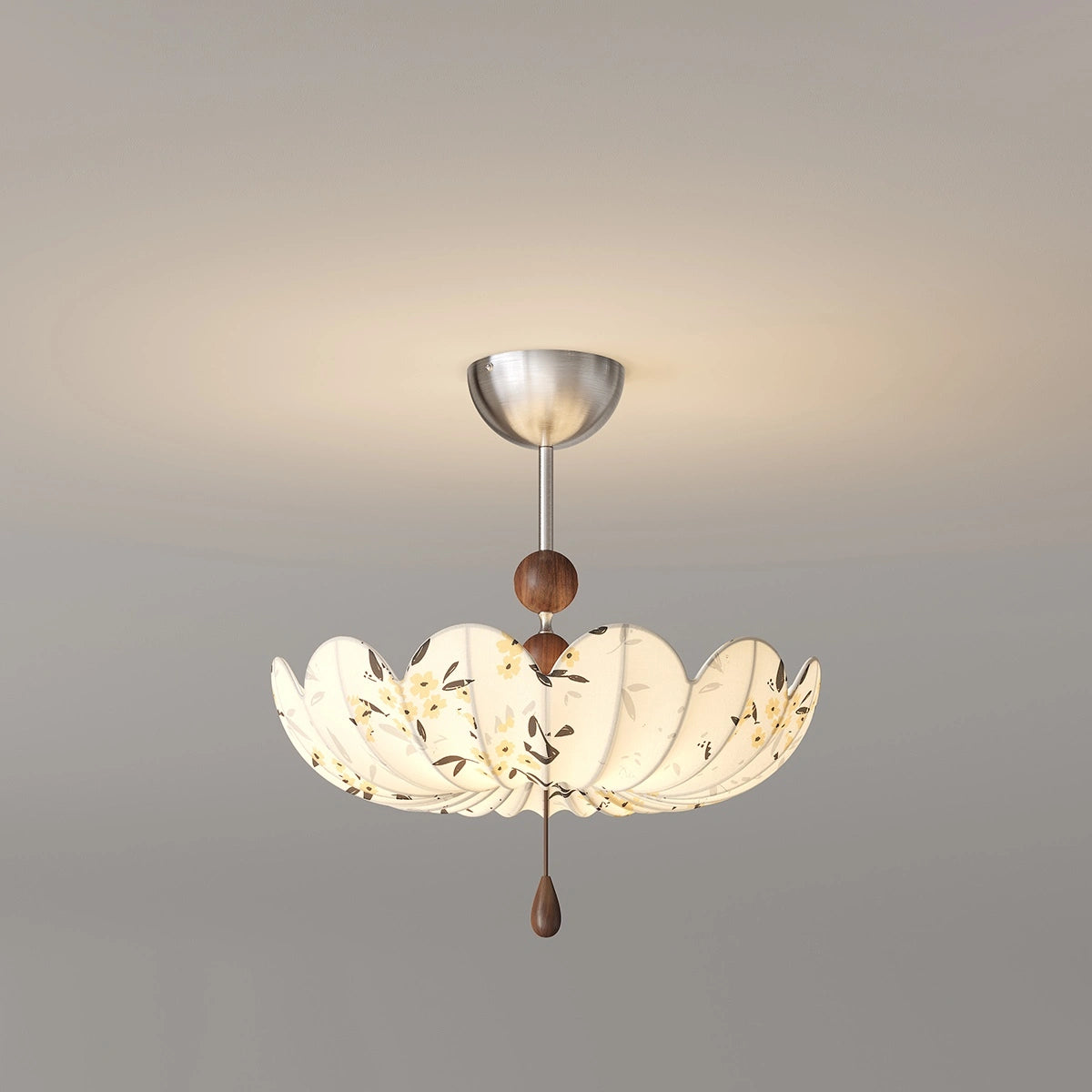 Antizer Floral Fabric Pendant Ceiling Light for Dining Room