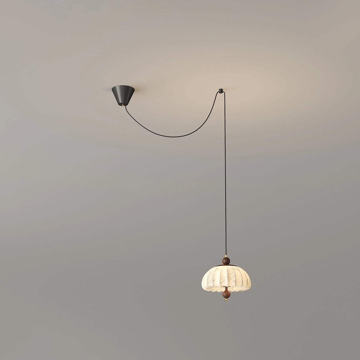 Antizer Displaceable Fabric Pendant Lamp for Dining Room