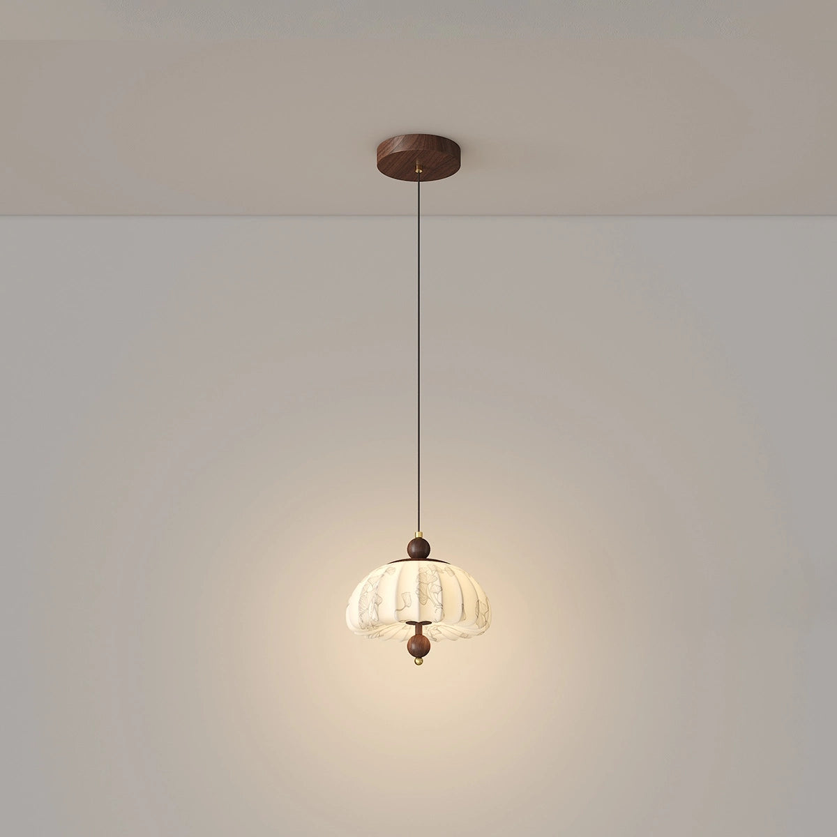 Antizer Fabric Pumpkin Ceiling Lamp for Hallways
