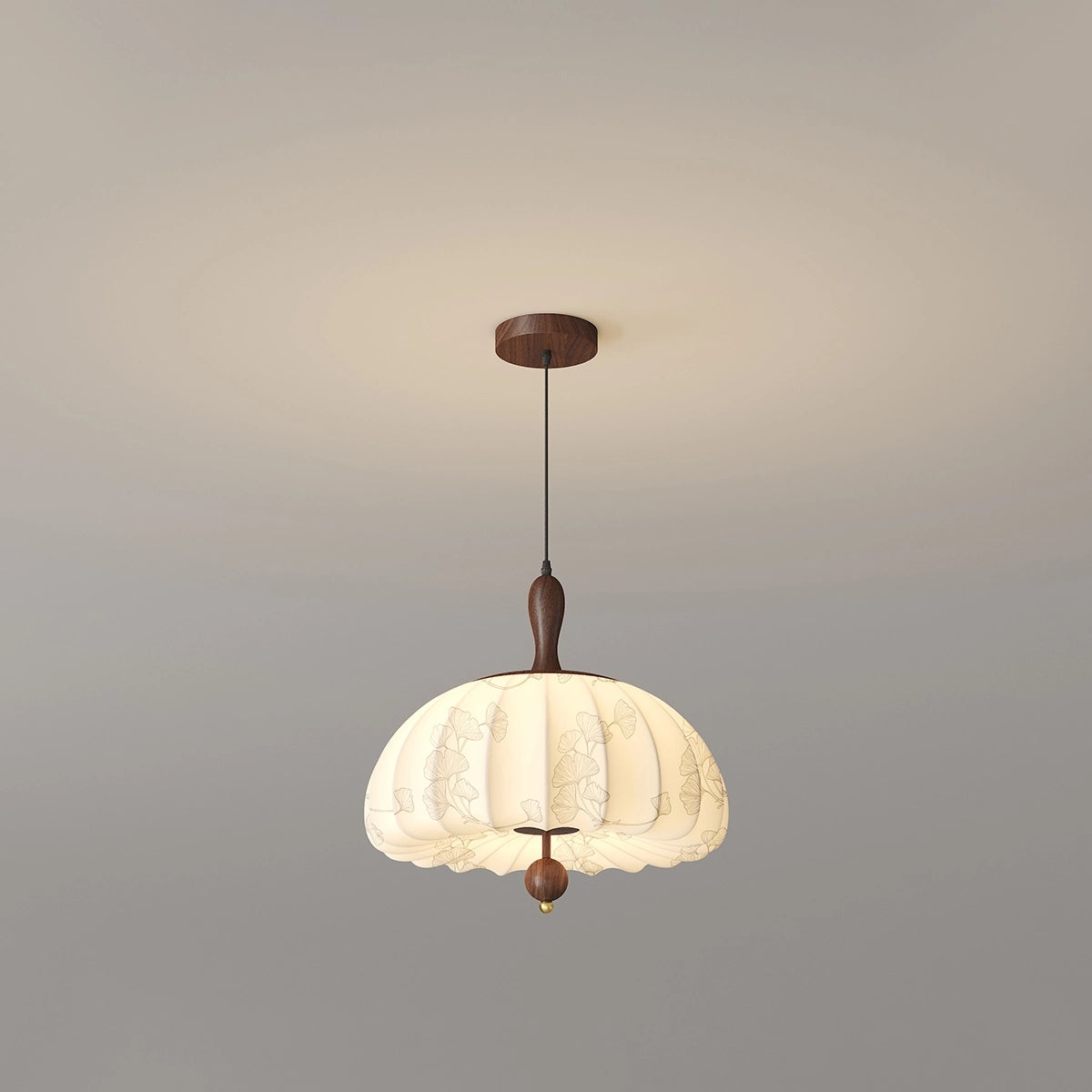 Antizer Retro Fabric Pumpkin Ceiling Lamp for Dining Room