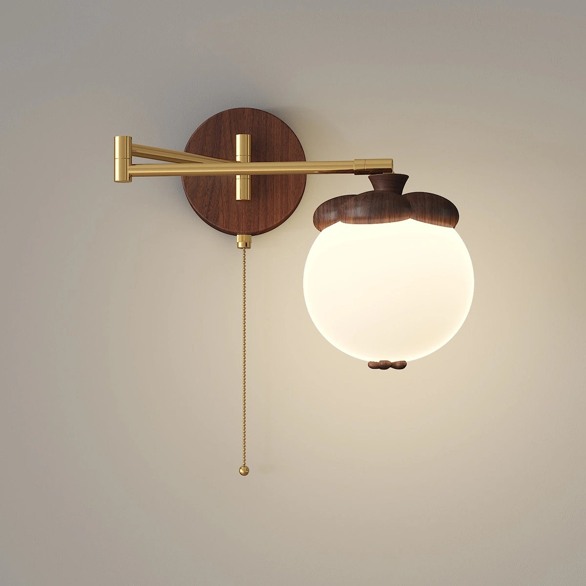 Antizer Movable Persimmon-Shaped Bedside Wall Lamp
