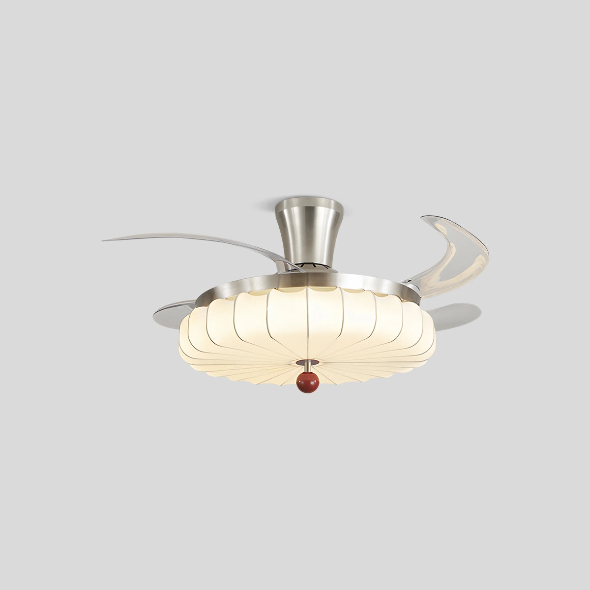 Antizer Retro Fabric Ceiling Fan Light for Dining Room