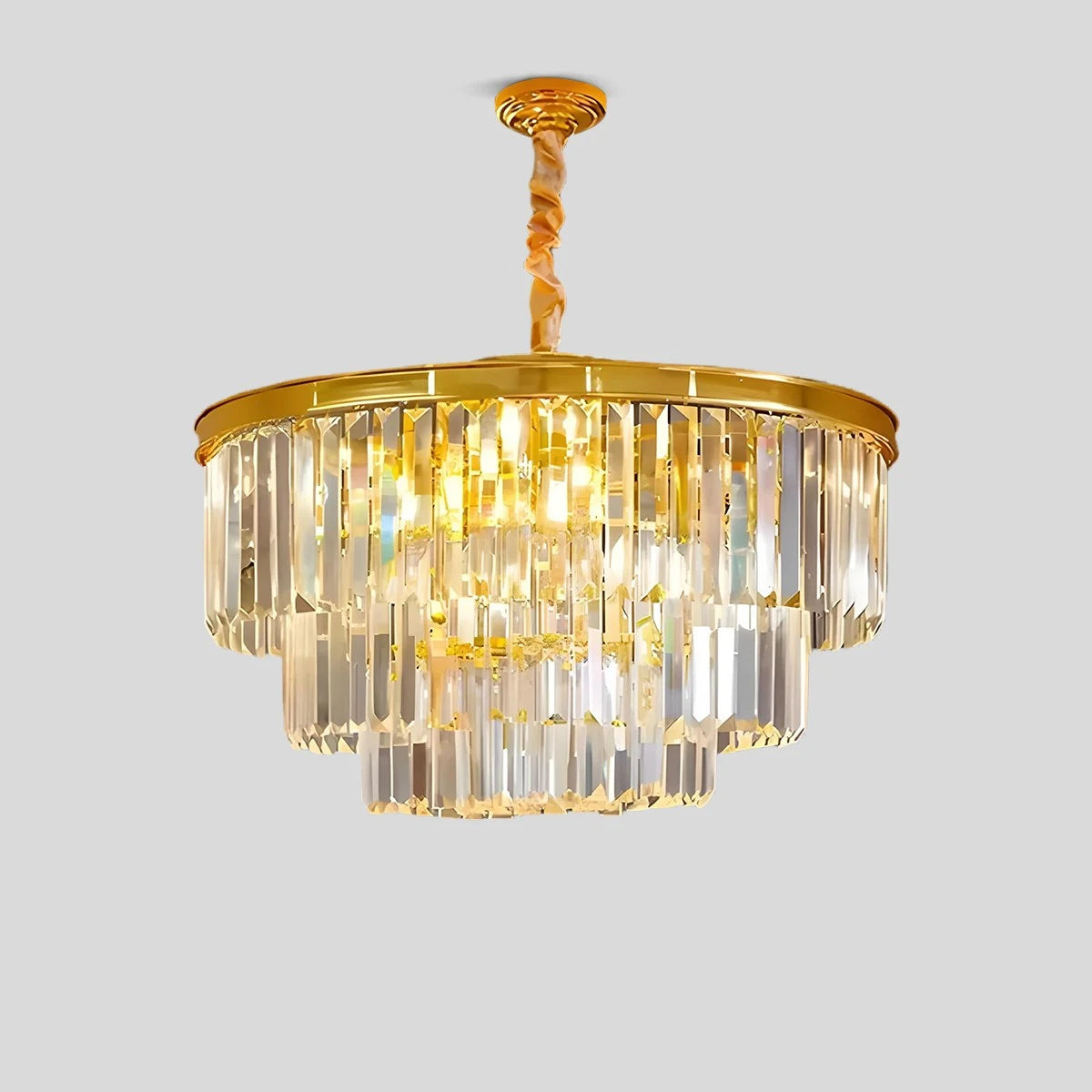 Antizer Light Luxury Crystal Chandelier for Living Room